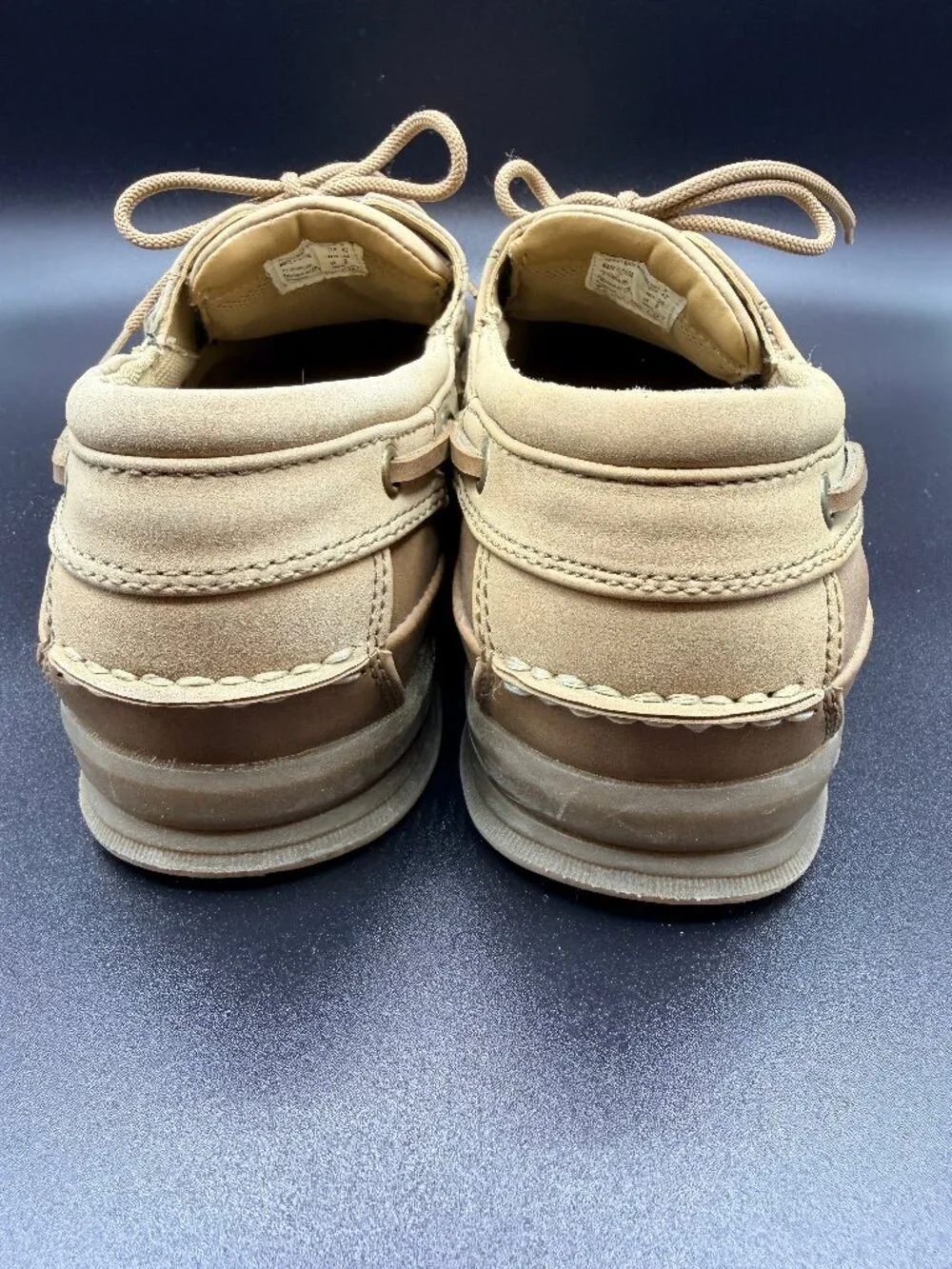 STATE STREET Tan Boat Shoe Leather Men's Size 9